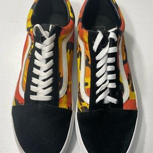 Vans Off the Wall Colorful Old Skool Pop Camouflage Sneakers Size 10 SB-50